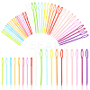 100Pcs 2 Styles Plastic Yarn Knitting Needles SENE-SP0001-02-1