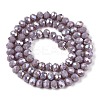 Electroplate Glass Beads Strands EGLA-A044-P6mm-B13-3