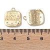 Brass Micro Pave Cubic Zirconia Pendants KK-F867-05G-3