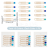 Iron Long Paper Clips AJEW-GA00013-2