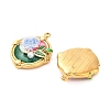 304 Stainless Steel Enamel Pendants STAS-B084-11G-01-2