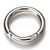 Zinc Alloy Spring Gate Rings PALLOY-C100-01P-04-2