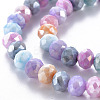 Opaque Baking Paint Glass Beads Strands X-EGLA-N006-010A-B09-3
