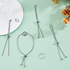 DIY Blank Dome 304 Stainless Steel Slider Bracelets Making Kit DIY-GO0002-46-4