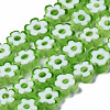 Handmade Millefiori Glass Bead Strands LAMP-J035-8mm-24-1