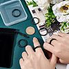 18pcs 6 Style 304 Stainless Steel Grooved Finger Ring Settings STAS-UN0040-58-5