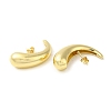 Rack Plating Brass Teardrop Stud Earrings for Women EJEW-D073-01G-2