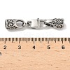 316 Surgical Stainless Steel Square Lobster Claw Clasps STAS-L307-02ASP-03-3
