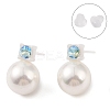 Hypoallergenic Bioceramics Zirconia Ceramic Stud Earrings EJEW-C111-15A-2
