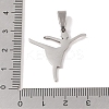 Non-Tarnish 201 Stainless Steel Pendants STAS-A094-05E-P-3