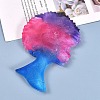 Afro Female Silhouette Silicone Resin Statue Molds LS-DIY-L021-69-6