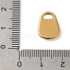 Ion Plating(IP) 304 Stainless Steel Pendants STAS-N103-49G-3