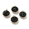 Natural Obsidian Chip Pendants KK-C242-05G-06-2