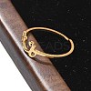 304 Stainless Steel Cuff Rings for Women RJEW-D285-01G-R-5