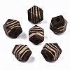 Painted Natural Wood Beads WOOD-T021-52B-02-1
