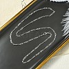2mm Rack Plating Brass Figaro Chain Necklaces for Women Men MAK-L044-34P-3