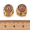 Rack Plating Alloy Enamel European Beads PALLOY-A009-23G-2