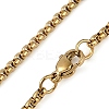 201 Stainless Steel Crystal Rhinestone Religion Virgin Mary Oval Pendant Box Chain Necklaces NJEW-D089-04G-3