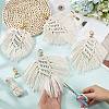 DIY Handmade Woven Cotton Bohemian Style Keychain Making Kits DIY-SC0028-16-3