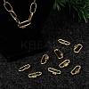 Brass Screw Carabiner Lock Charms LS-KK-T047-08G-7