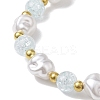2Pcs 2 Styles Christmas Tree & Deer Alloy Enamel Charm Bracelet Sets BJEW-JB10871-5