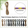 60M 12 Colors 7 Inner Cores Polyester & Spandex Cord Ropes RCP-SP0001-02A-2