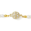 2Pcs 2 Styles Alloy Rhinestone Magnetic Clasps AJEW-JB01294-4