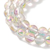 Transparent Electroplate Glass Beads Strands GLAA-T032-T4mm-C12-3