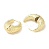 Ring with Texture Brass Hoop Earrings for Women EJEW-U008-01G-2