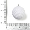 Sport Theme Resin Pendants RESI-I063-01D-3