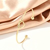 Ion Plating(IP) 304 Stainless Steel Knot Cuff Bangles for Women BJEW-M233-04G-4