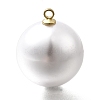 ABS Plastic Imitation Pearl Pendants FIND-H052-01K-02G-1