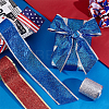 3 Rolls 3 Colors Sparkle Polyester Ribbon with Glitter Powder OCOR-PH0005-54-5