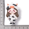 The 12 Chinese Zodiac Girl Doll PVC Plastic Pendants KY-S172-16B-3