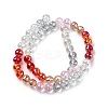 Electroplate Glass Beads Strands EGLA-D300-06-8mm-02-2