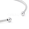 304 Stainless Steel Elasticity Necklaces for Women NJEW-S433-02P-3