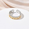 304 Stainless Steel Cuff Open Rings RJEW-Z121-02GP-07-2