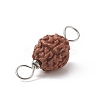 Round Natural Wood Connector Charms PALLOY-JF01994-02-3