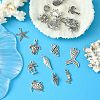 18Pcs 18 Style Tibetan Style Alloy Pendants TIBEP-YW0001-71-5