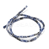 Natural Blue Spot Jasper Beads Strands G-P600-B05-01-3