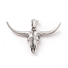 Tibetan Style 304 Stainless Steel Pendants LS-STAS-P305-41AS-1