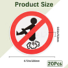 PVC No Farting Sign Stickers AJEW-WH20006-101A-2