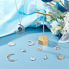 20Pcs 10 Style 304 Stainless Steel Pendants STAS-SC0004-80P-4