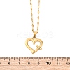 201 Stainless Steel Pendant Necklace for Women NJEW-F335-02G-02-3