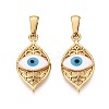 304 Stainless Steel & Enamel Pendants STAS-T072-80A-G-1