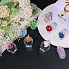 DIY Round Glass & Brass Bottle Pendant Making Kits DIY-CA0006-75-4