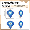 4Pcs 2 Colors Alloy Enamel Pendants ENAM-LP0002-12-2