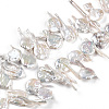 Natural Baroque Keshi Pearl Beads Strands PEAR-S018-06F-2