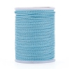 Round Waxed Polyester Cord YC-G006-01-1.0mm-06-1