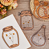 2 Styles Waterproof Self Adhesive Stamping Stickers Sets DIY-CP0011-05E-4